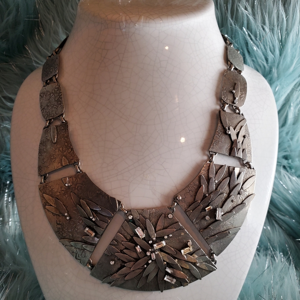 SORRELLI Embellished Metal Shield Necklace